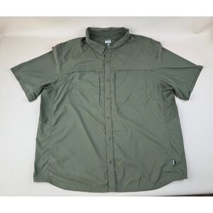 Outdoor Hiking Shirt Short Sleeve Vented XXL REI Co-op Sahara